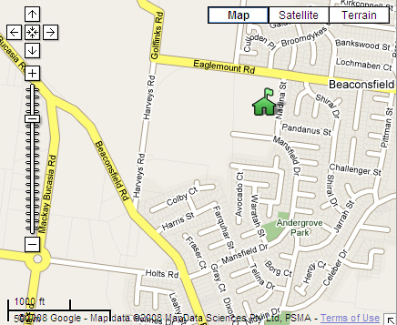 map of Beaconsfield State School